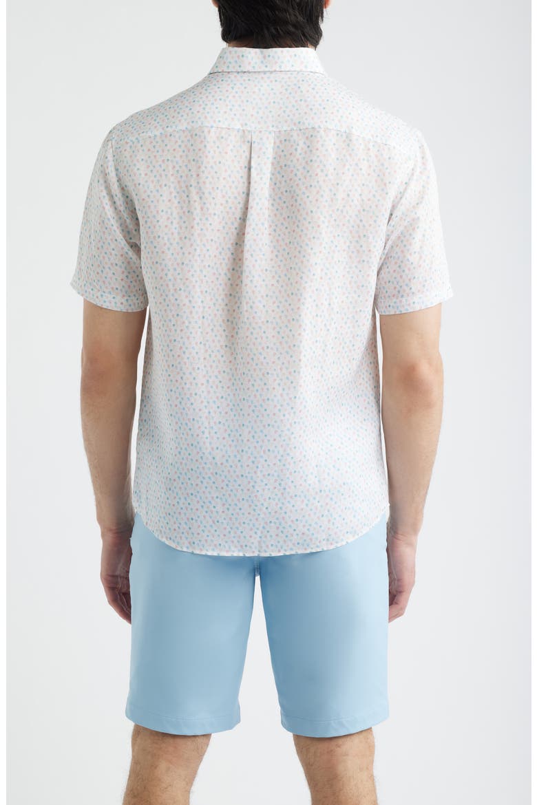 Cash Bar Short Sleeve Button-Up Shirt, Alternate, color, WHITE