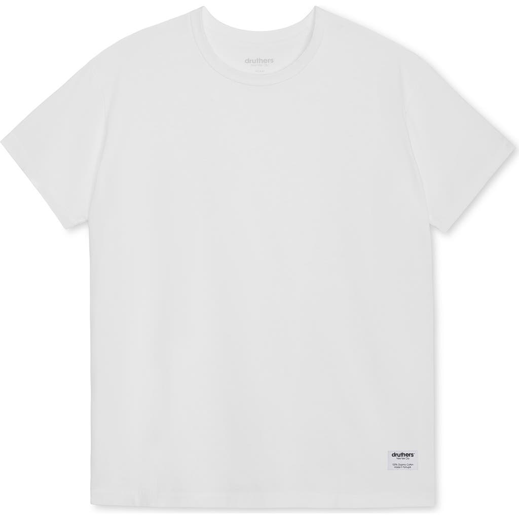 Druthers NYC Heavyweight Organic Cotton T-Shirt in White  product