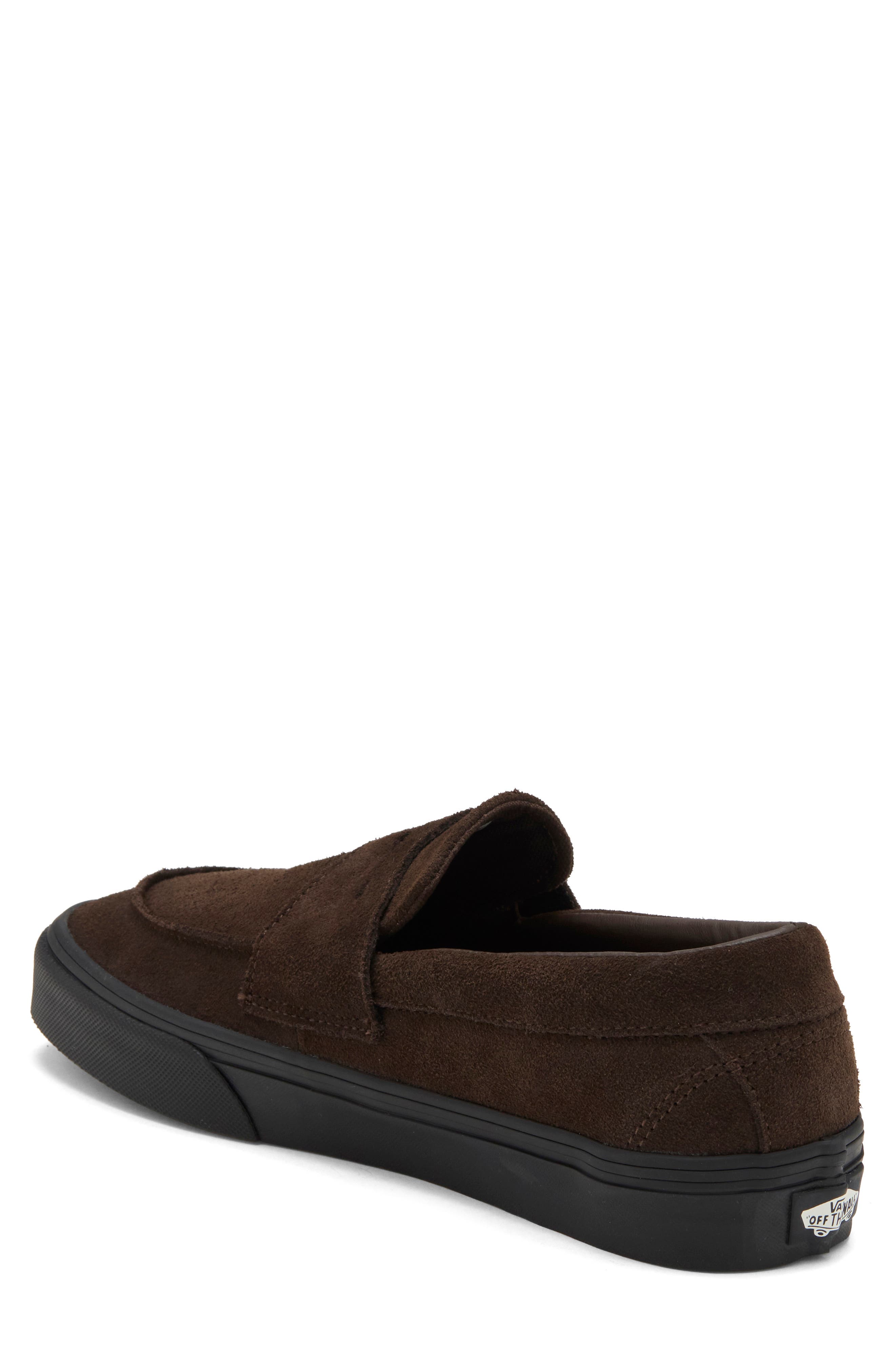 Suede Loafer, Alternate, color, BROWN