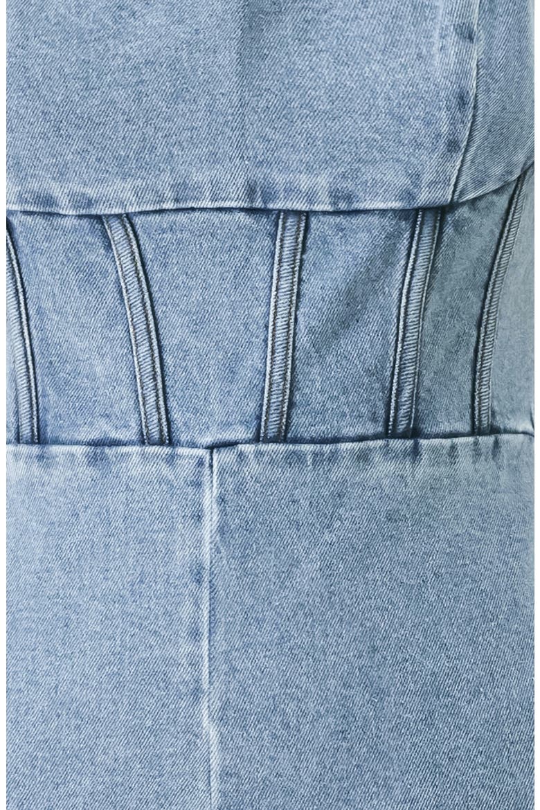 Denim Wide Leg Jumpsuit, Alternate, color, LIGHT DENIM