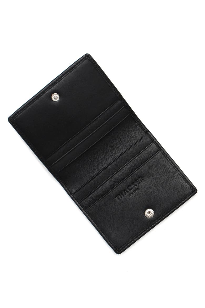 Cassie Leather Card Wallet, Alternate, color, BLACK