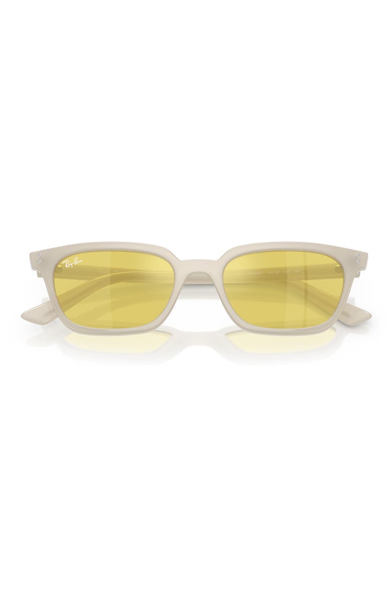 52mm Pillow Sunglasses, Alternate, color, WHITE