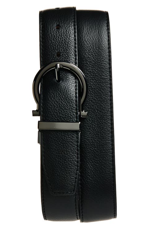 Levi Reversible Horsebit Leather Belt