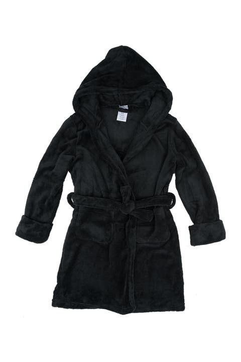 Black Fleece Hooded Robe