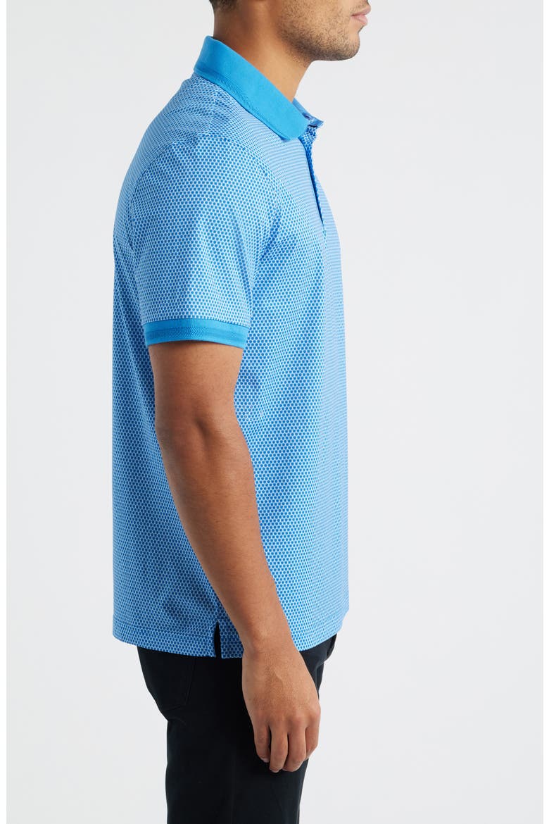 Vance OoohCotton® Microprint Polo, Alternate, color, CLASSIC BLUE