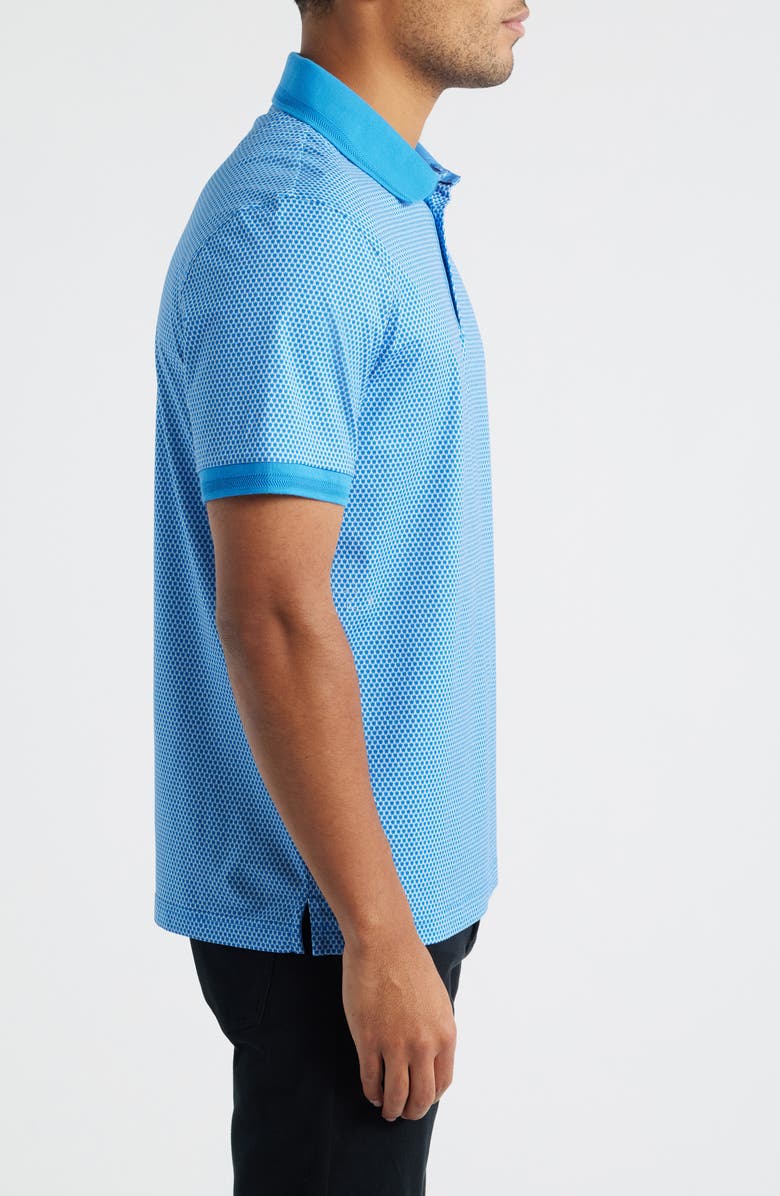 Bugatchi Vance OoohCotton<sup>®</sup> Microprint Polo, Alternate, color, Classic Blue
