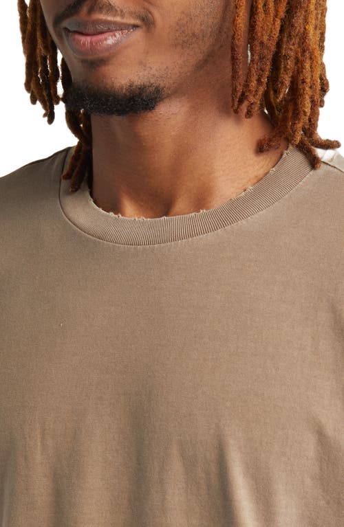 Elwood Core Oversize Organic Cotton T-shirt In Brown