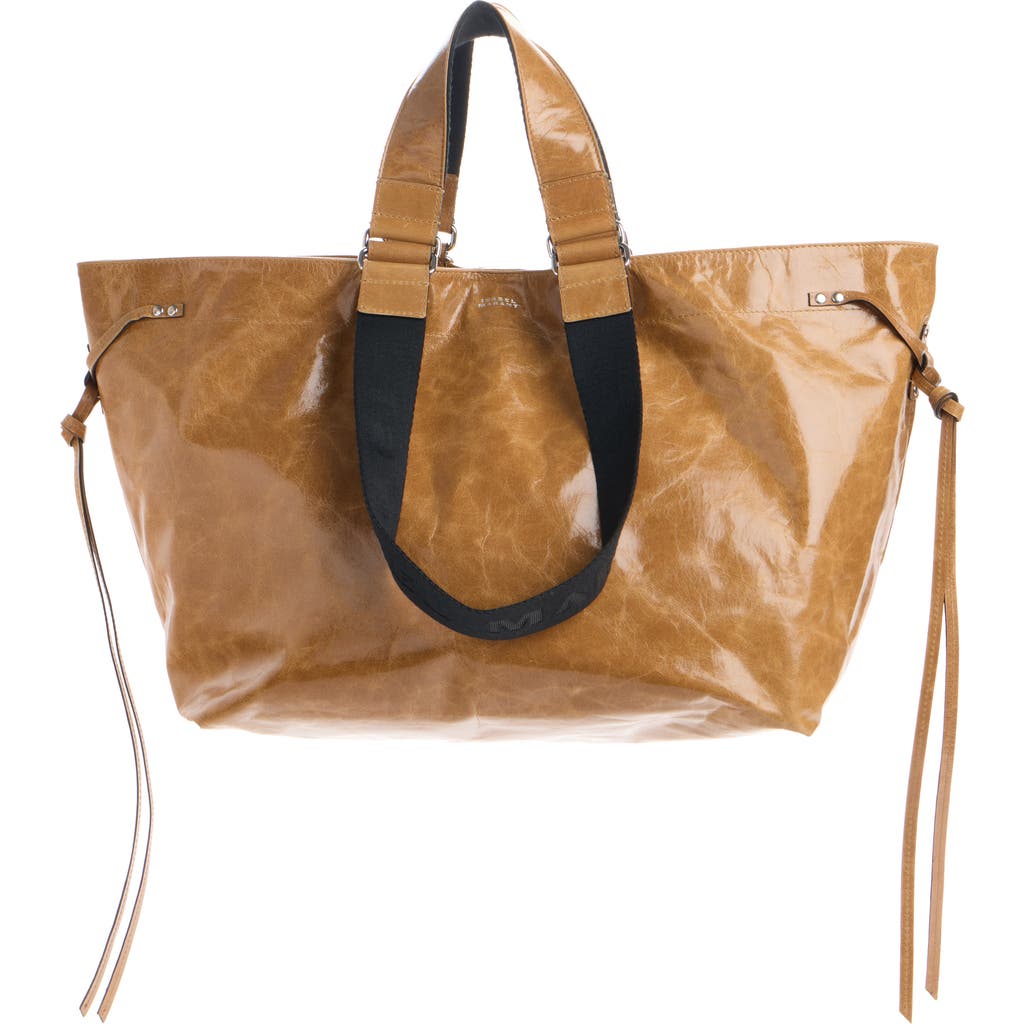 Isabel Marant Wardy Leather Shopper Tote In Brown