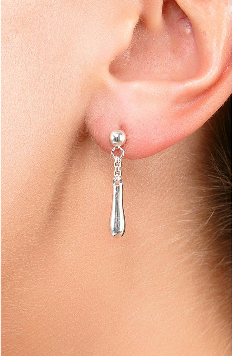 Lucy Quartermaine Short Drop Earrings, Alternate, color, Sterling Silver