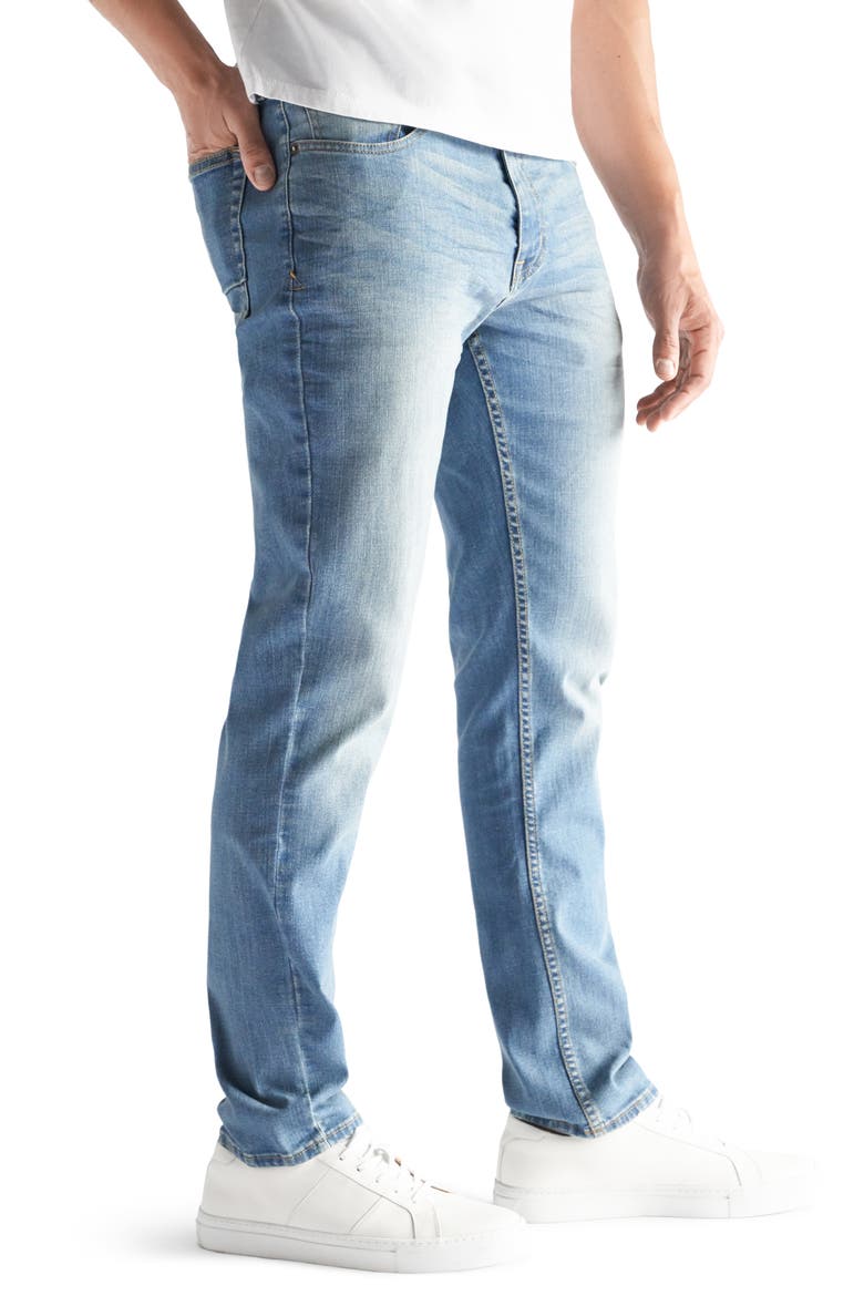 Athletic Fit Performance Stretch Jeans, Alternate, color, GATES