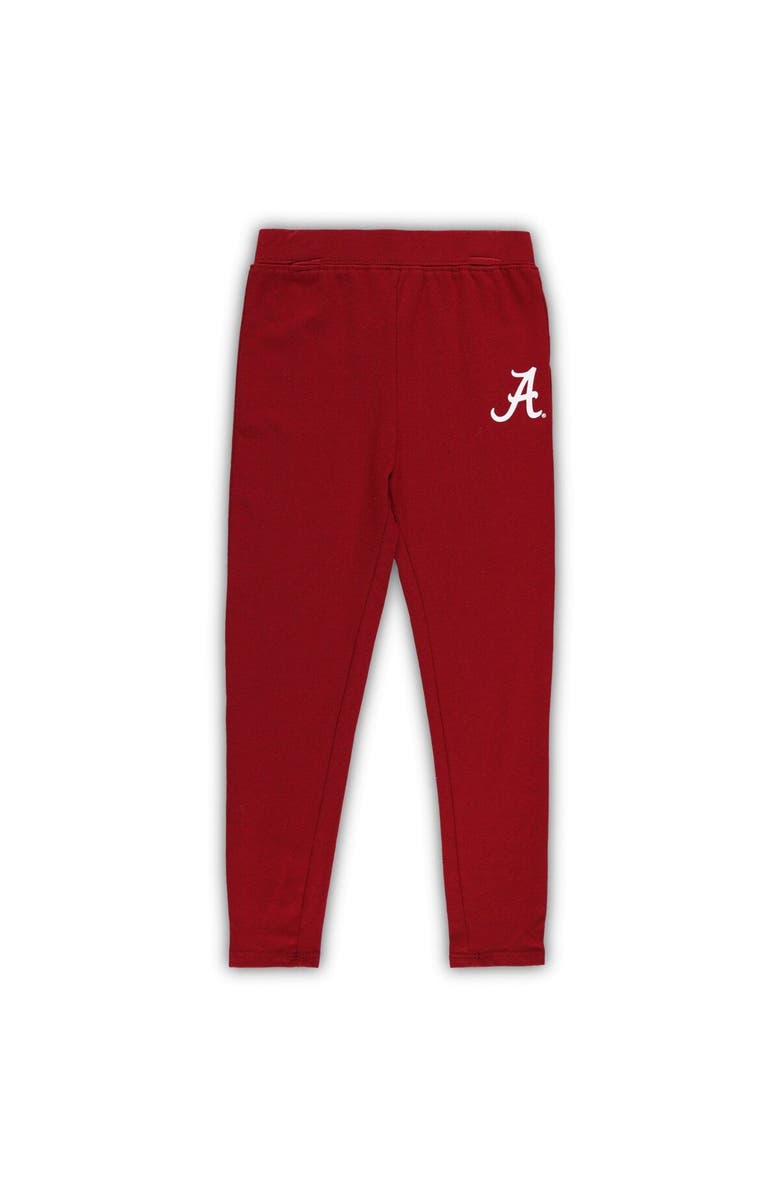 Outerstuff Toddler Heather Gray/Crimson Alabama Crimson Tide Forever Love Team T-Shirt & Leggings Set, Alternate, color, 