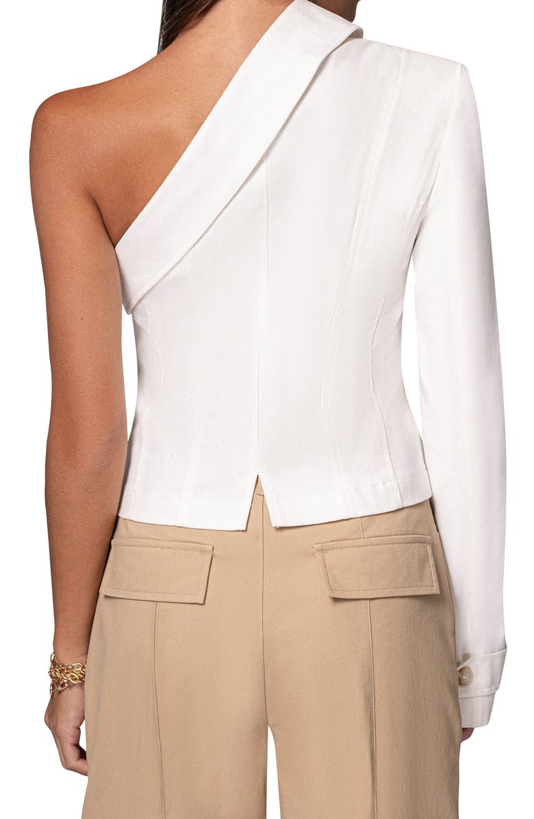 JLUXLABEL Amal One-Shoulder Blazer Top, Alternate, color,