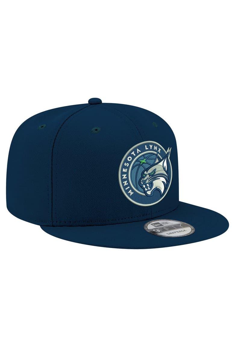 Unisex New Era Navy Minnesota Lynx Logo 9FIFTY Snapback Hat, Alternate, color, Navy