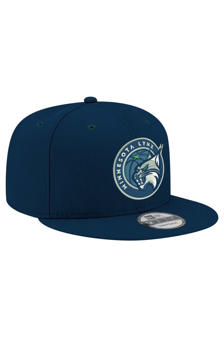 New Era Unisex New Era Navy Minnesota Lynx Logo 9FIFTY Snapback Hat, Alternate, color, Navy