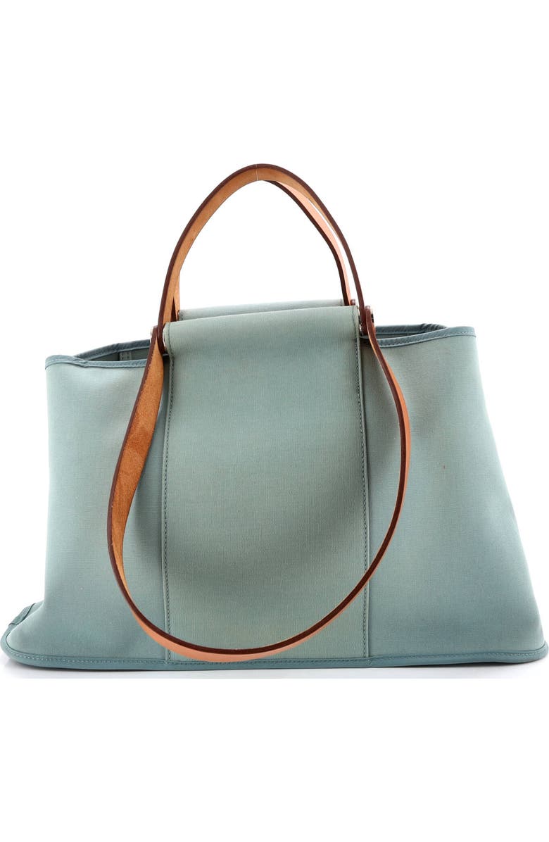 Pre-Owned Hermes Cabag Elan Toile and Leather 39, Alternate, color, Bleu Lin