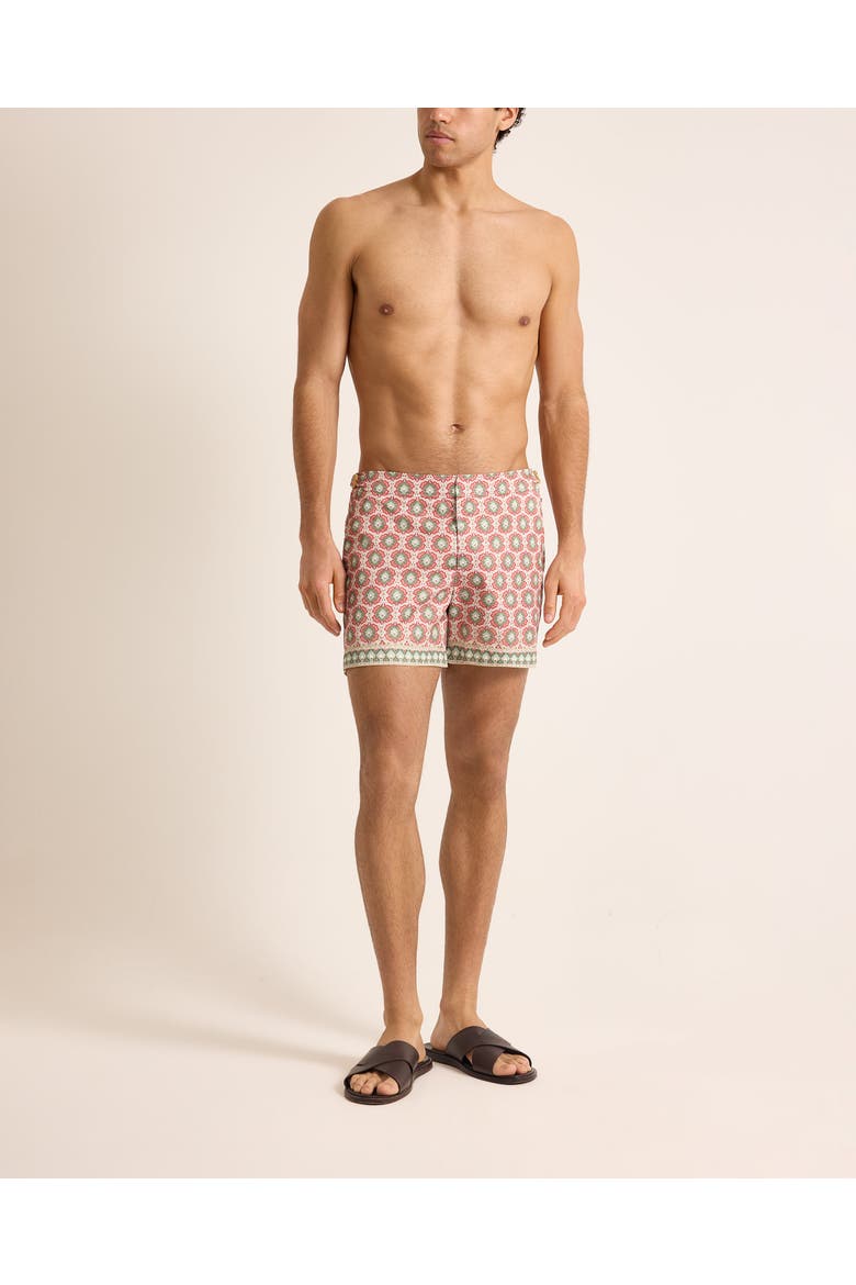 Setter Shorter Length Tailored Swim Shorts, Main, color, Vermillion