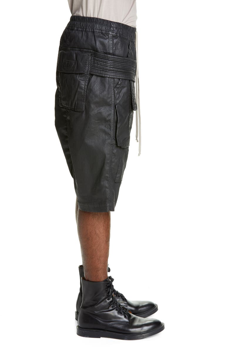 Rick Owens DRKSHDW Creatch Denim Cargo Shorts, Alternate, color,