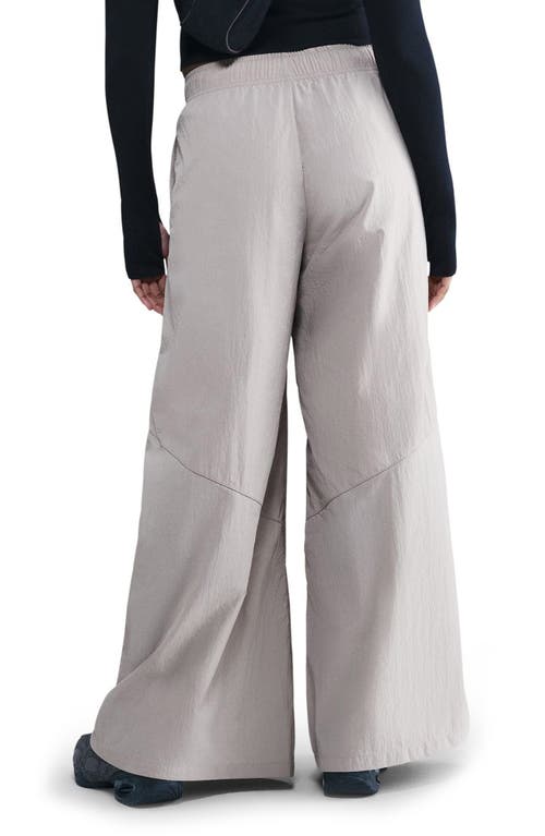 Nike Sportswear Wide Leg Cotton Pants In Neutral