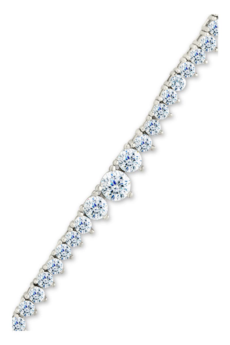 Tatum Graduated Cubic Zirconia Tennis Bracelet, Alternate, color, SILVER