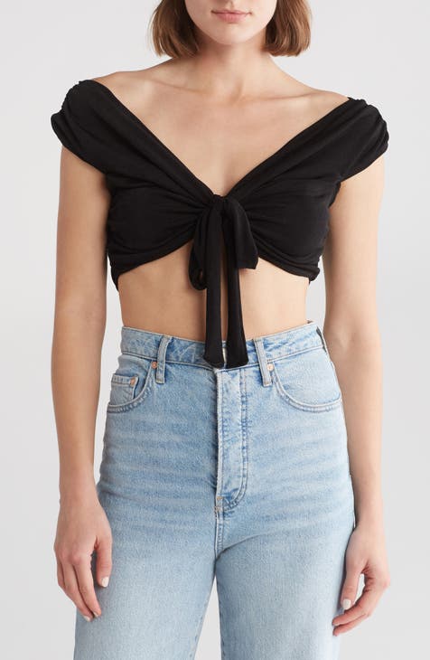 Luna Tie Front Crop Top