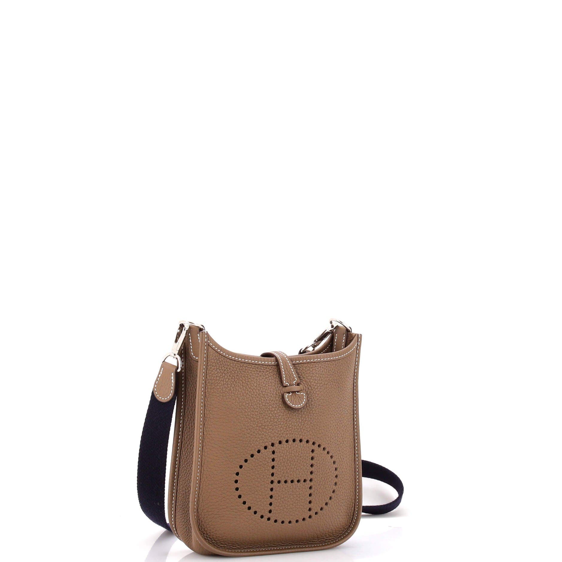 Pre-Owned Hermes Evelyne Bag Gen III Clemence TPM, Alternate, color, Etoupe