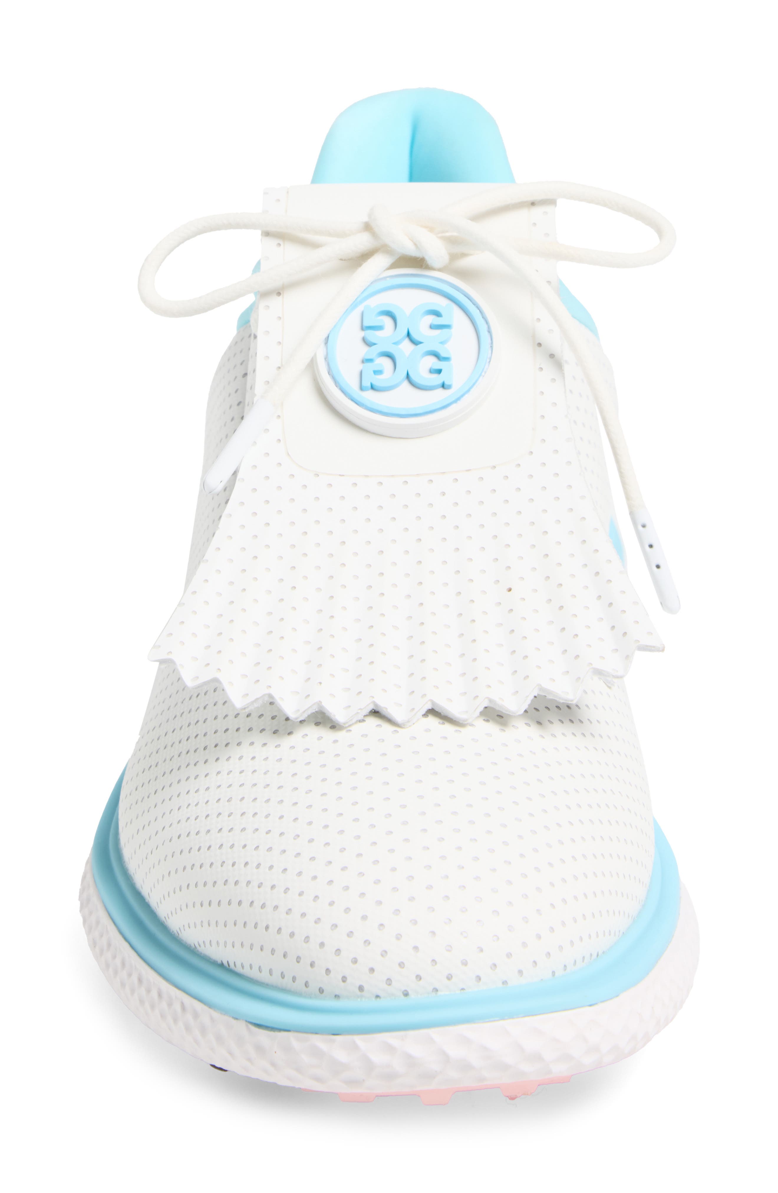 Gallivant2r Perforated Kiltie Golf Shoe, Alternate, color, SNOW / CEN