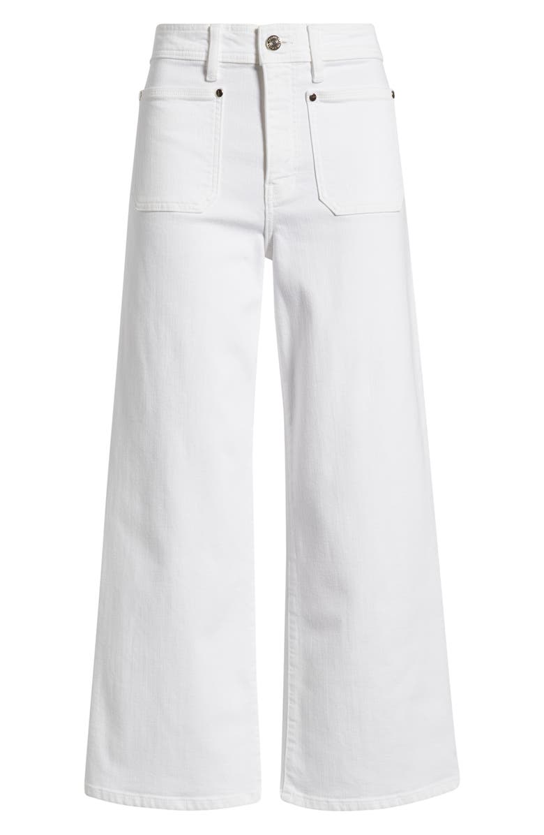 FRAME Le Slim Palazzo Patch Pocket High Waist Ankle Wide Leg Jeans, Alternate, color, Au Natural Clean