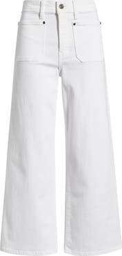 FRAME Le Slim Palazzo Patch Pocket High Waist Ankle Wide Leg Jeans