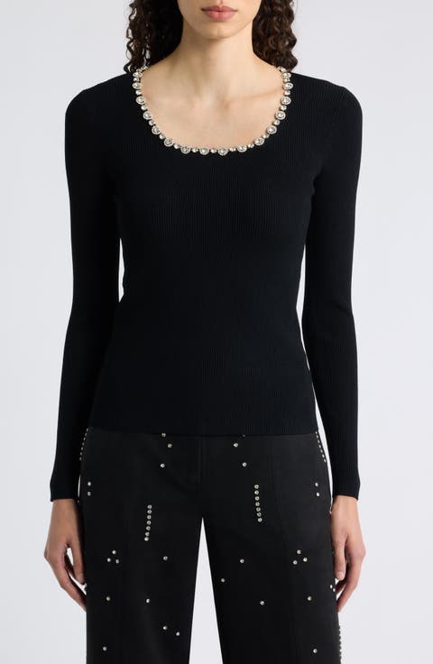 Isabel Crystal Embellished Sweater