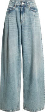 BOSS Orange High Waist Slouchy Pleated Jeans