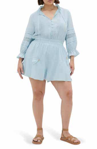 Long Sleeve Woven Romper