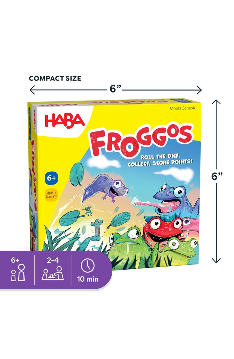 HABA Froggos Dice Game, Alternate, color, Yellow Multi