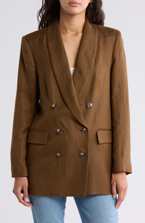 Jayda Relaxed Fit Linen Blend Blazer