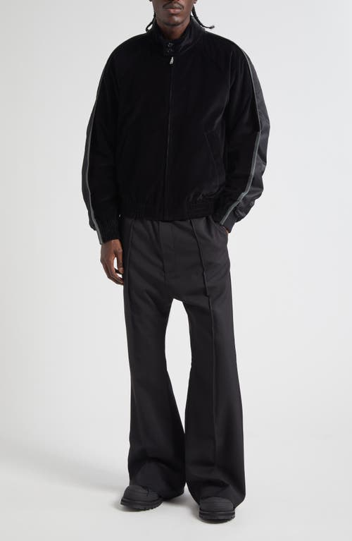 Marni Trunkaroo Mixed Media Bomber Jacket In Black