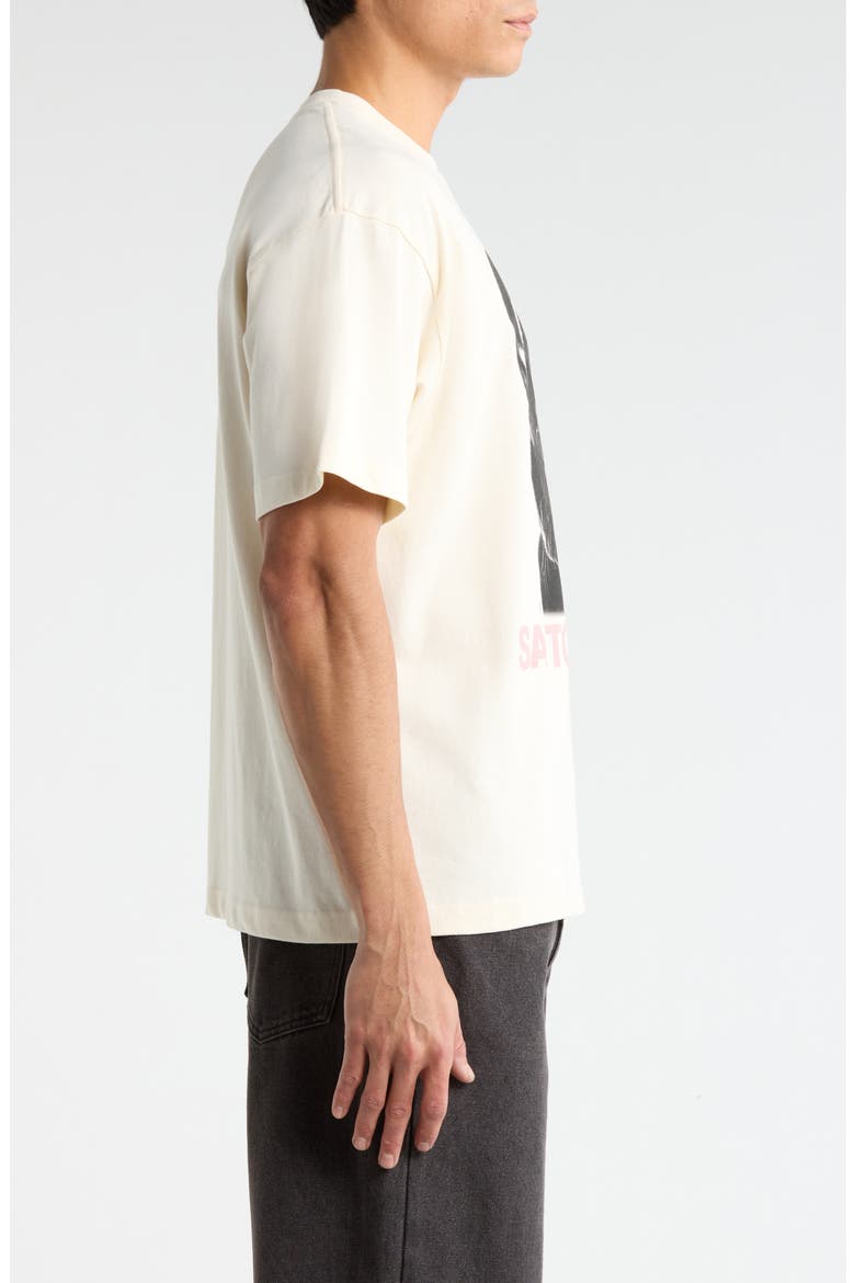Peace Drappo Graphic T-Shirt, Alternate, color, CREAM
