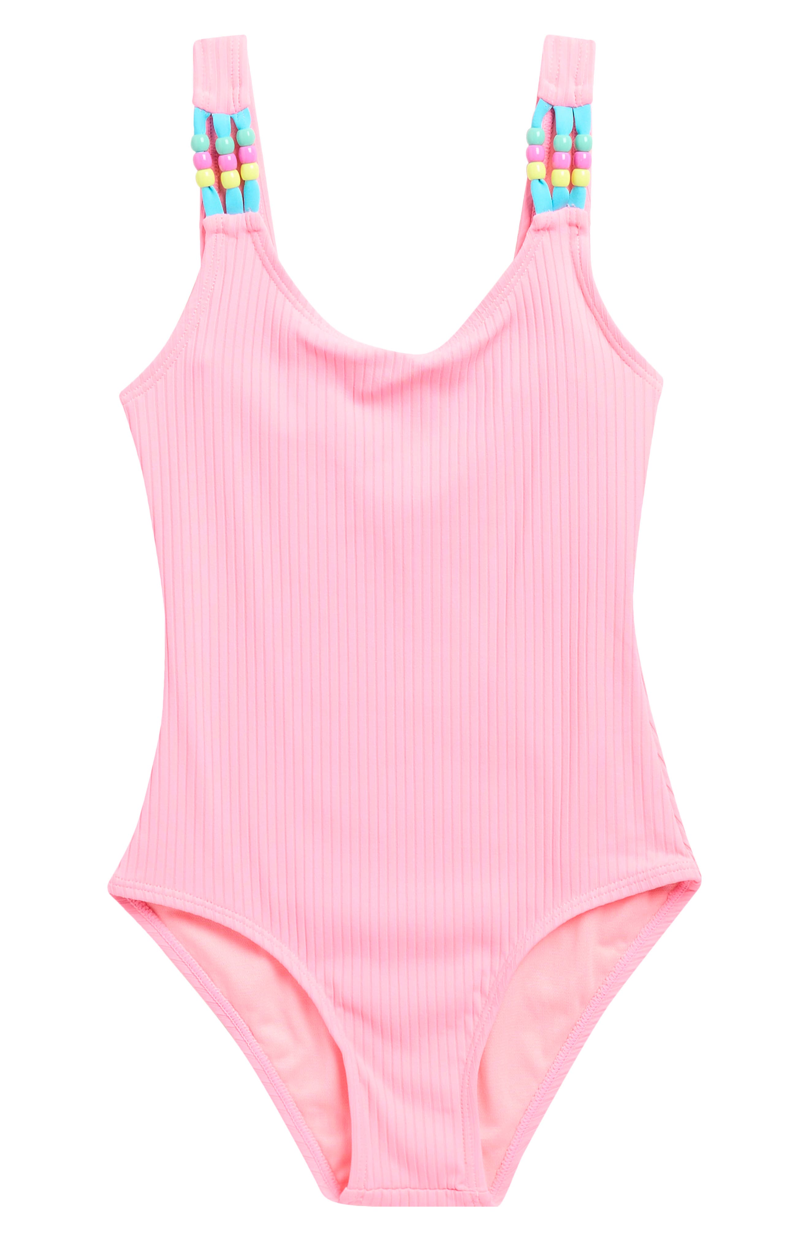 Beach Lingo Kids' Pony Bead One-piece Swimsuit