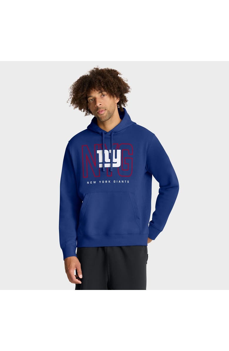 Nike Men's Nike Royal New York Giants Busted Play Club Fleece Pullover Hoodie, Main, color, Royal