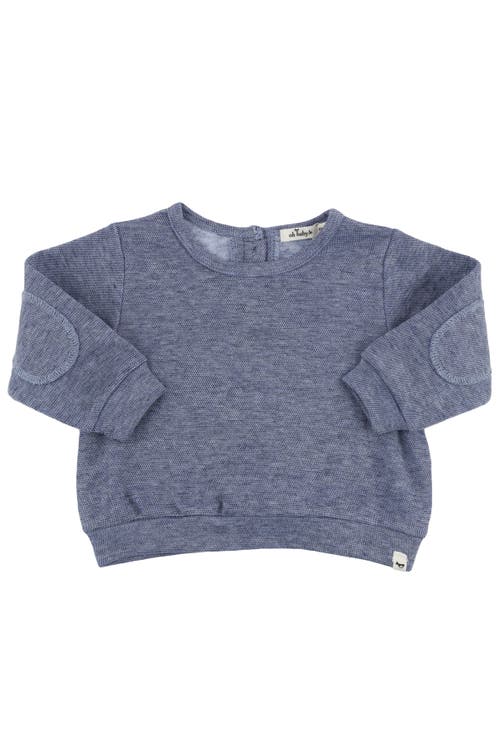 Shop Oh Baby ! Mini Honeycomb Elbow Patch Boxy In Denim