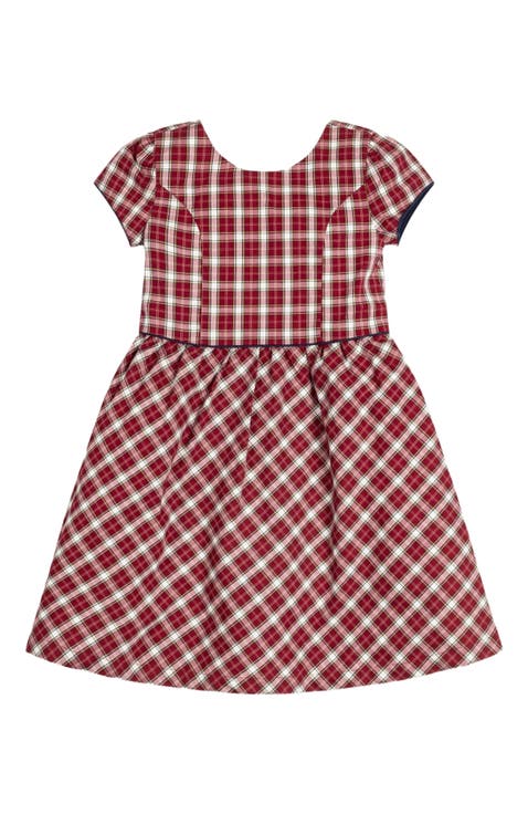 Girls' Organic Short Sleeve Schoolgirl Dress, Toddler