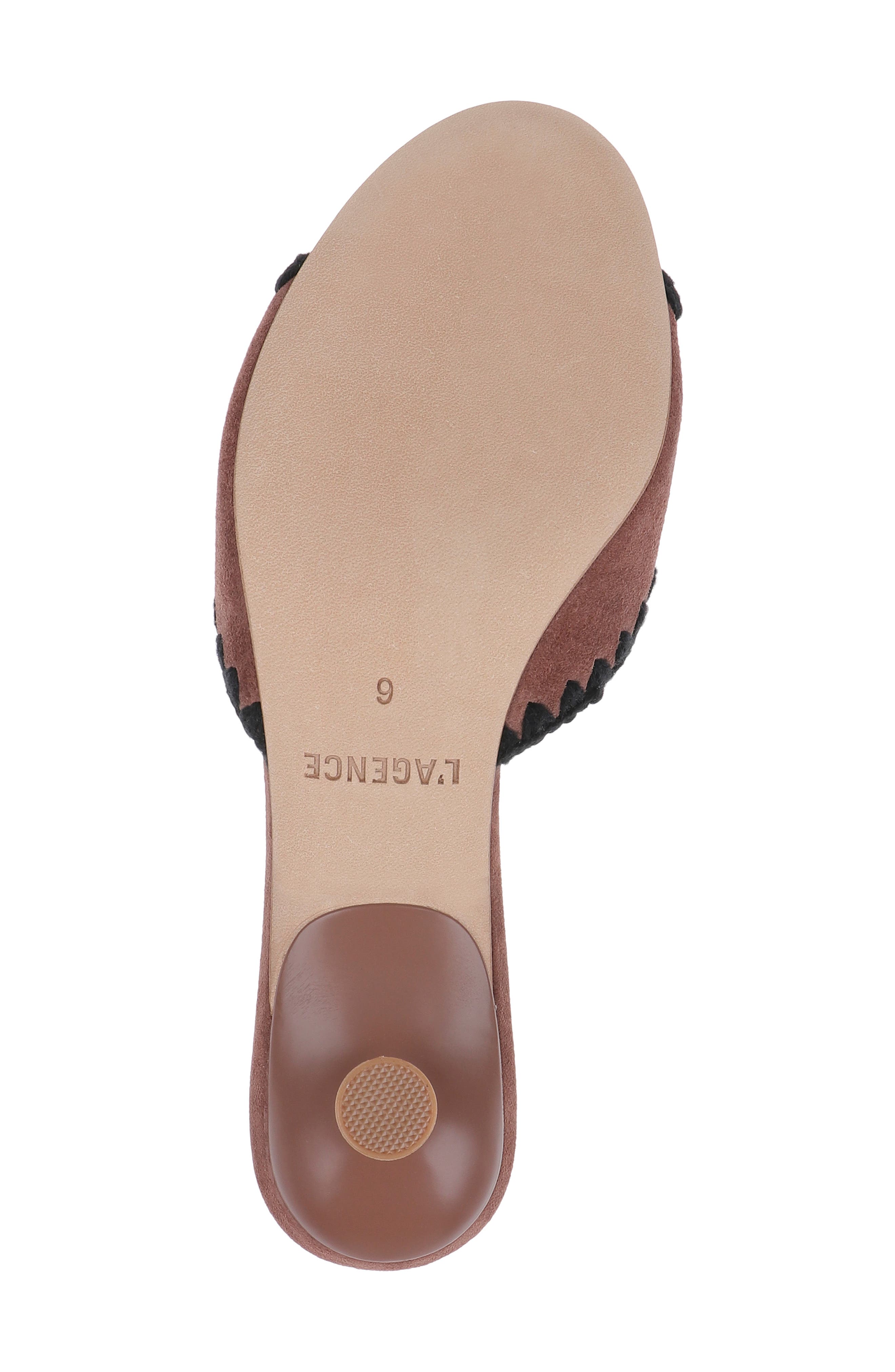 L'AGENCE Lexington Slide Sandal, Alternate, color, Hazel Suede