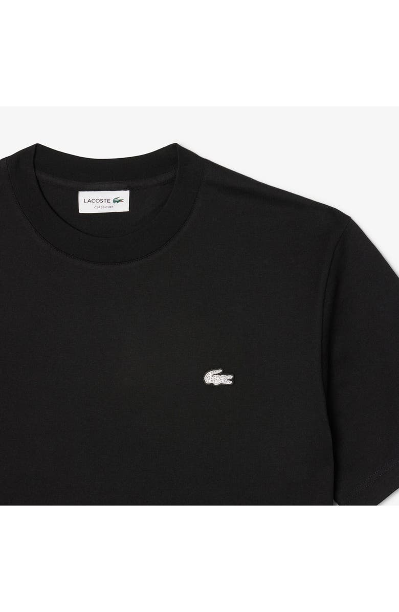 Lacoste Crewneck Cotton T-Shirt, Alternate, color, Black
