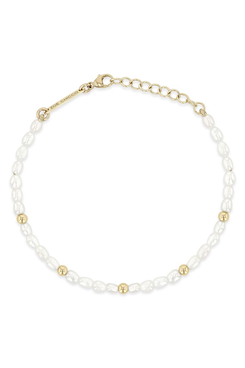 Baroque Pearl & 14K Gold Bracelet, Main, color, 14K YELLOW GOLD