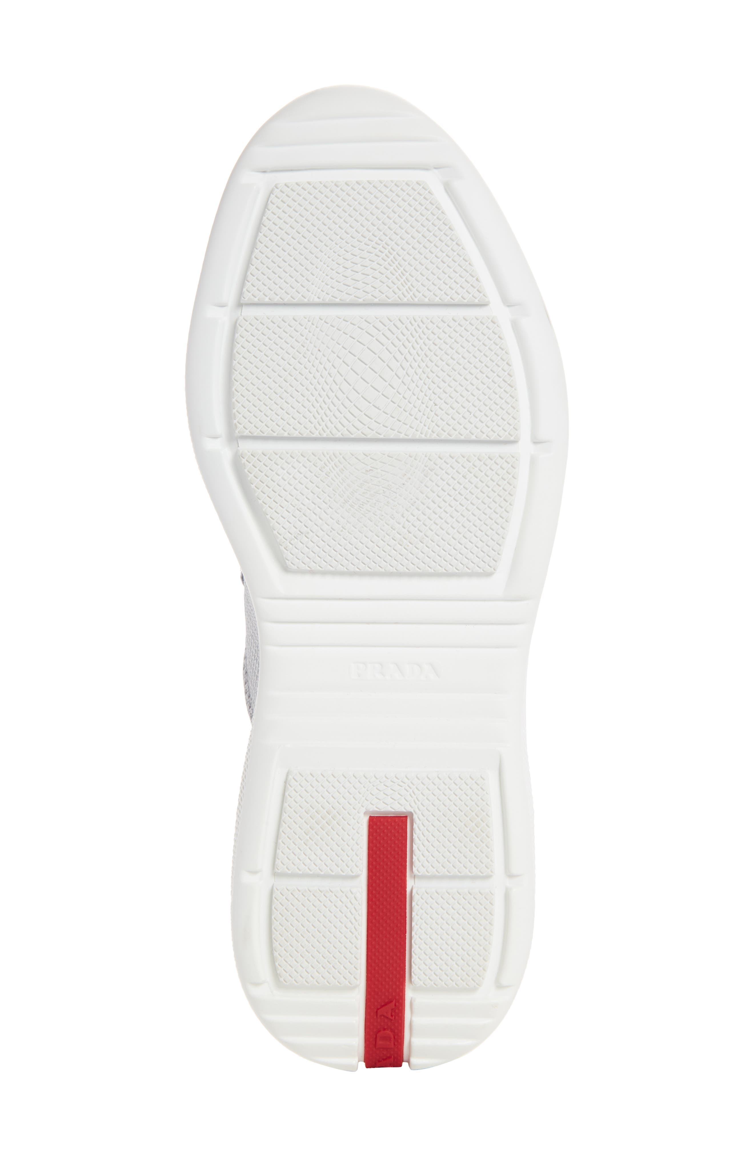 Prada Logo Low Top Sneaker, Alternate, color, Royal Patent