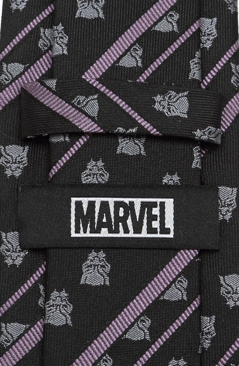 Cufflinks, Inc. Black Panther Stripe Silk Tie, Alternate, color, 