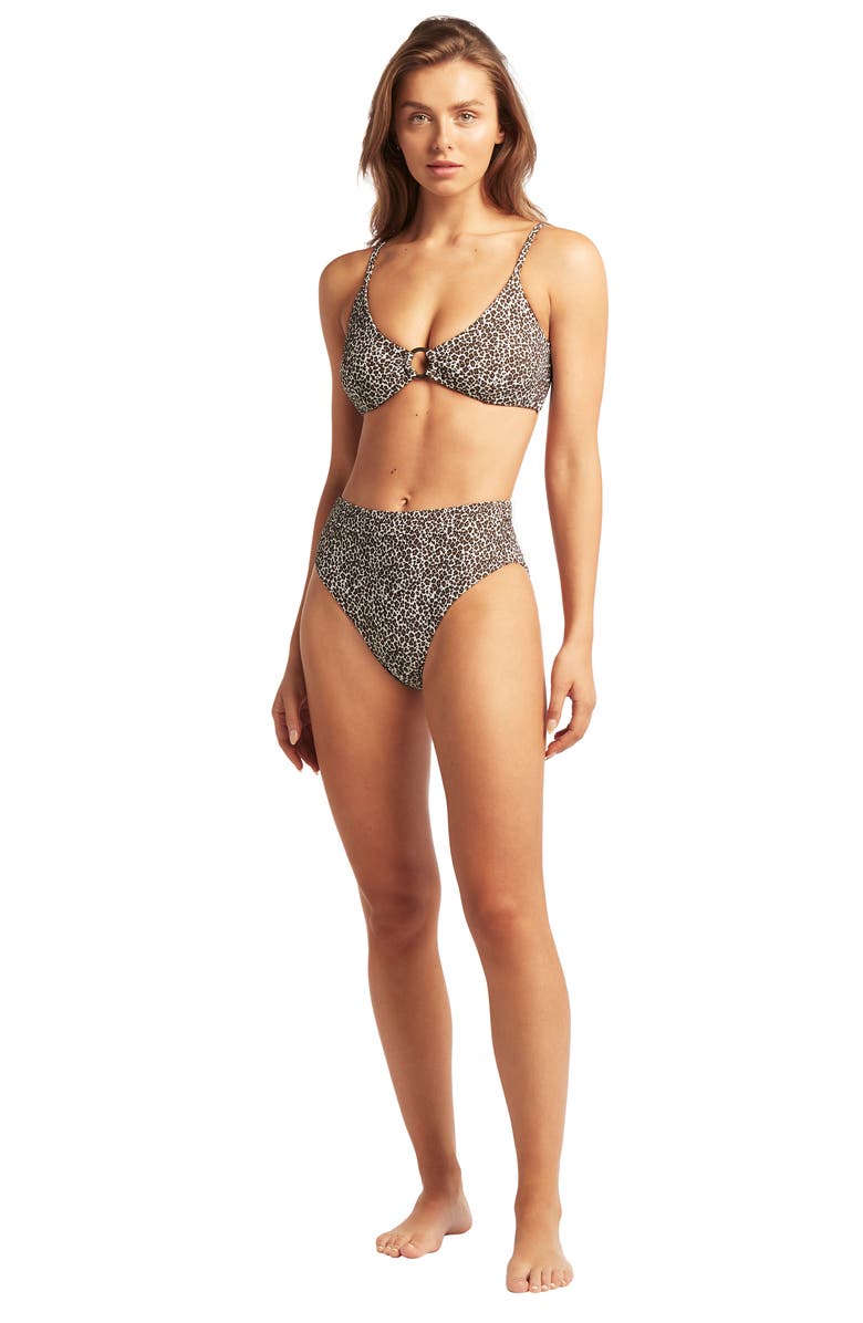 Sea Level French Ring Hardware D-Cup Bikini Top, Alternate, color,