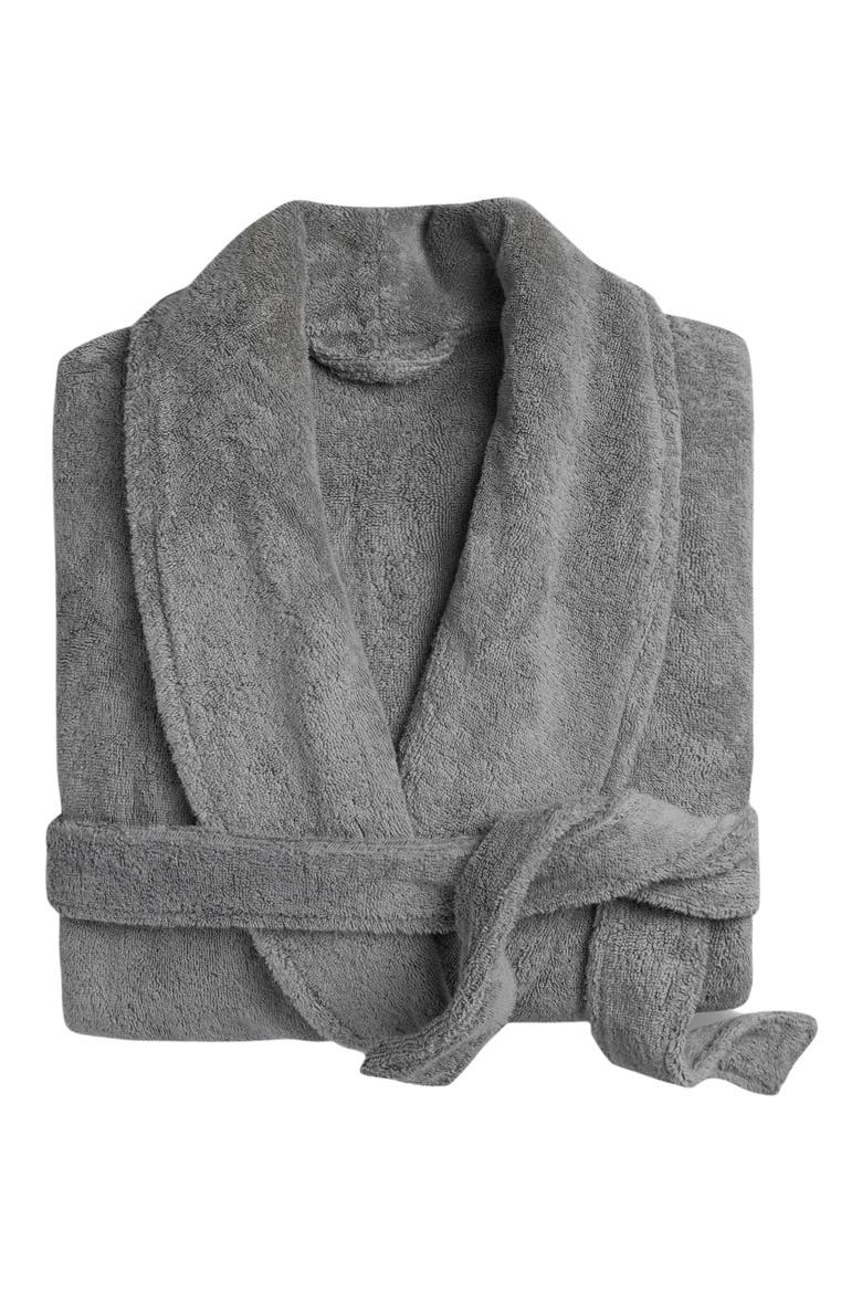Classic Turkish Cotton Robe, Alternate, color, STONE
