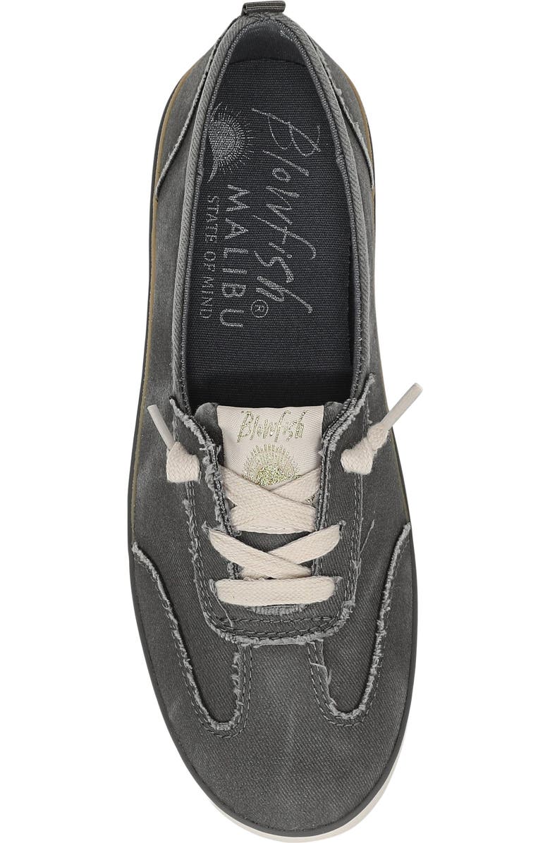 Blowfish Malibu Ez Breezy Slip-On Flat, Alternate, color, Charcoal Canvas