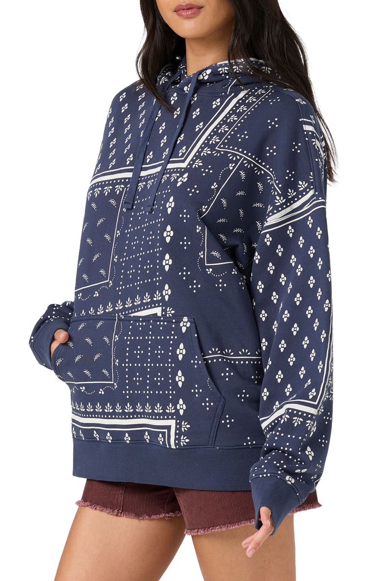 O'Neill Bandana Printed Hoodie, Alternate, color, Navy