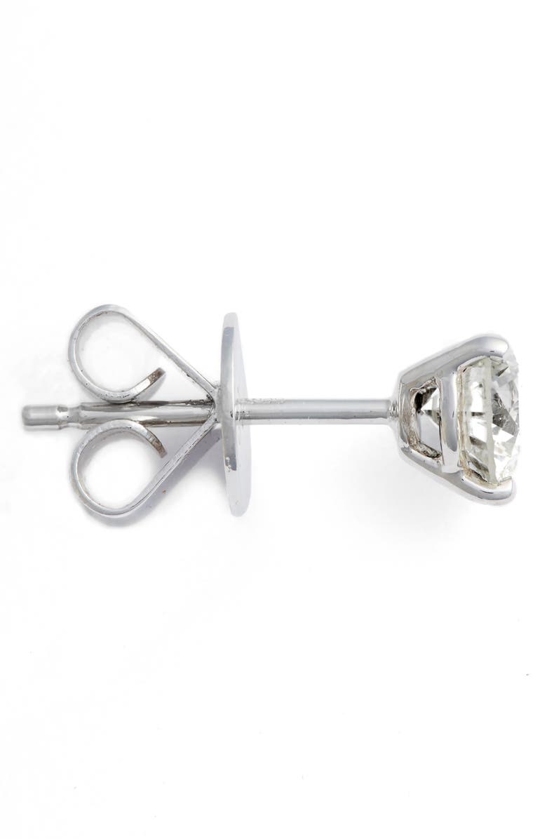Bony Levy Single Diamond Stud Earring, Alternate, color, White Gold