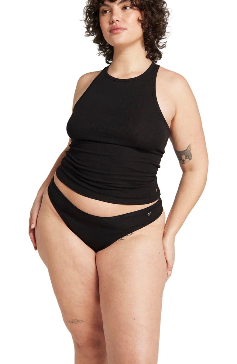 Nudea The Organic Cotton Classic Tank, Alternate, color, Black